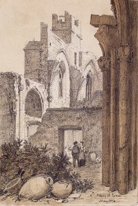 Dibuix - Esglèsia del convent del Carme (Barcelona) -