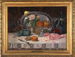Pintura - Natura morta de dolços -