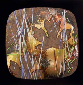 Arts decoratives - Placa d'esmalt -