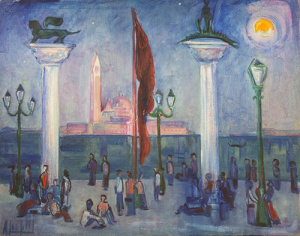 Pintura - Les columnes de Sant Marc -