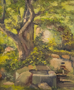 Pintura - Font i arbre -