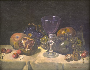 Pintura - Natura morta de fruites -