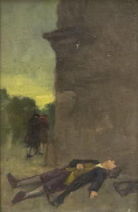 Pintura - Cavaller mort -