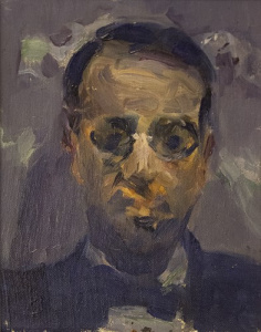 Pintura - Retrat de l'escultor Joan Borrell Nicolau -